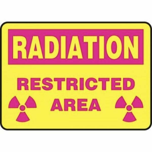 Accuform RADIATION Safety Sign RESTRICTED MRAD916VS MRAD916VS